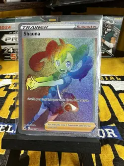 Shauna 278/264 Fusion Strike Rainbow Secret Rare Holo Pokemon TCG Card - Image 1