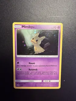 Pokemon Mimikyu TCG SM29 Sun & Moon Black Star Promo Holo Rare Card NM/M - Image 1