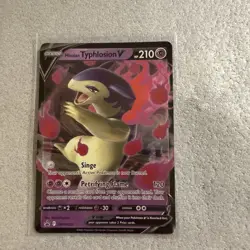 Pokemon TCG Hisuian Typhlosion v SWSH Black Star Promos, Holo Card SWSH237 - Image 1