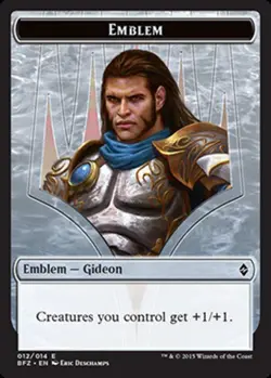 4 x Emblem - Gideon - Battle For Zendikar - NM-Mint - MTG - Image 1