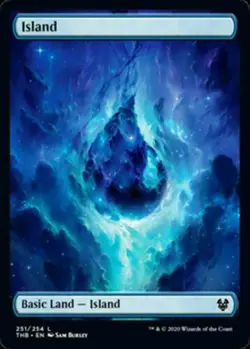 MTG - (C) Theros: Beyond Death - Island FULL ART FOIL NM - Image 1