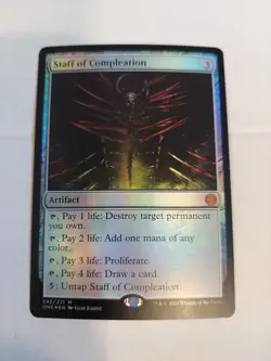 Staff of Compleation Phyrexia: All Will Be One Foil - Image 1