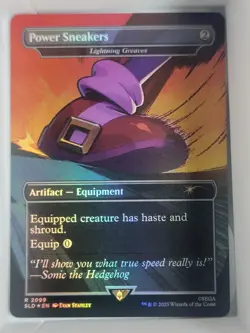 MTG Power Sneakers - Lightning Greaves (Rainbow Foil) Secret Lair x Sonic 2099 - Image 1
