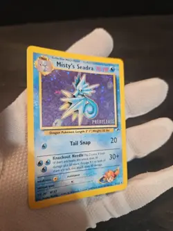 Pokemon TCG Misty's Seadra Prerelease Holo Card 9/132 Promo Grade Ready - Image 2