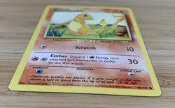 Mint Condition Pokemon TCG Charmander Base Set 46/102 1995 - 1998 - Image 2