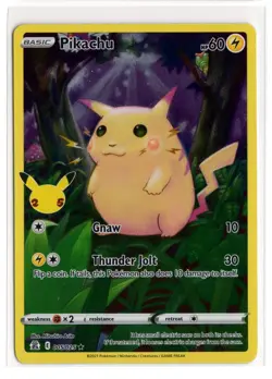 Pokemon Pikachu 2021 Celebrations Holo 005/025 Full Art - Image 1