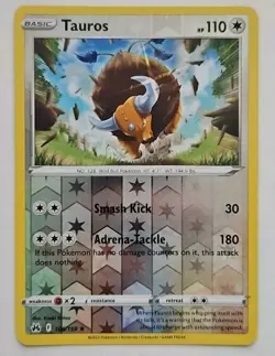 Pokemon Tauros 106/159 Crown Zenith Reverse Holo Rare NM - Image 1