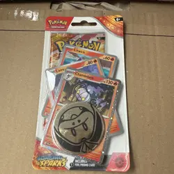 Pokemon TCG Surging Sparks Premium Checklane Blister Chandelure *NEW & SEALED* - Image 1