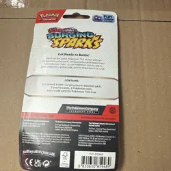 Pokemon TCG Surging Sparks Premium Checklane Blister Chandelure *NEW & SEALED* - Image 2