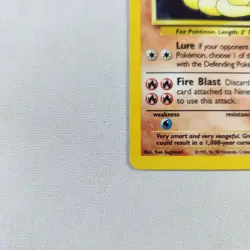 Ninetales 12/102 - Unlimited Holo - Pokemon TCG - Base Set - MP - Image 5