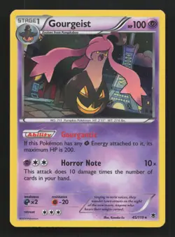 Pokemon TCG Gourgeist Phantom Forces 45/119 Holo Rare - Image 1