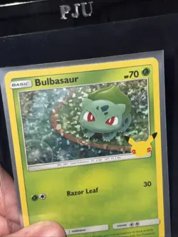 Pokemon Bulbasaur #001/025 McDonald's 25th Anniversary Holo TCG MP - Image 2
