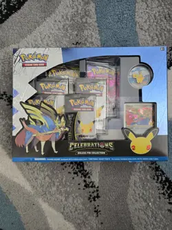 Pokemon TCG Celebrations Deluxe Pin Collection Zacian Box SEALED - Image 1