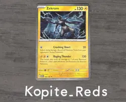 Pokemon TCG - Zekrom Cosmos Holo - Black Star Promo - Paradox Rift - 066/182 NM - Image 1