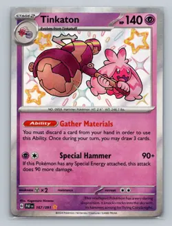 Pokemon SV: Paldean Fates #167/091 Tinkaton - Image 1