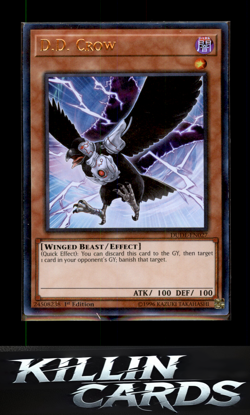 1st Edition D.D. Crow DUDE-EN027 Ultra Rare Duel Devastator YuGiOh Card NM - Image 1