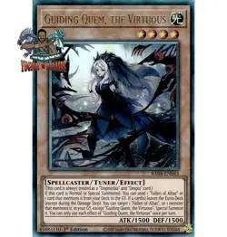 Yugioh! 1x Guiding Quem, the Virtuous RA04-EN043 Ultimate Rare 1st Ed NM - Image 1