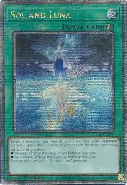 Yugioh! LP Sol and Luna - RA02-EN068 - Quarter Century Secret Rare - 1st Edition - Image 1
