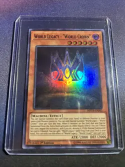 Yu-Gi-Oh! World Legacy - "World Crown" MP19-EN082 1st Edition Super Rare NM - Image 1