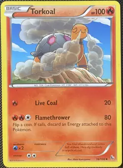 Torkoal 16/106 Flashfire Regular - Pokemon Card - Image 1