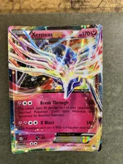 Pokemon TCG Xerneas EX Black Star Promo Holo Rare Card XY07 - Image 1