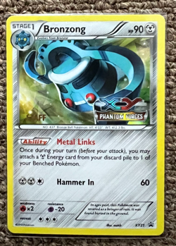 BRONZONG XY21 HOLO PHANTOMS FORCES PRERELEASE PROMO BLACK STAR POKEMON CARD NM - Image 1