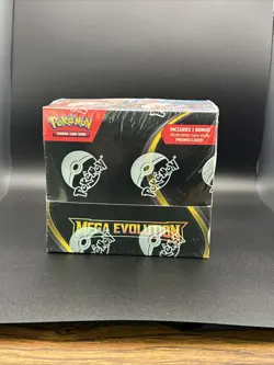 Pokemon Mega Evolution Enhanced Booster Box Factory Sealed Bonus Promo Card NEW - Image 1