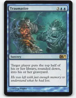 Traumatize #77 Magic the Gathering Card - Image 1