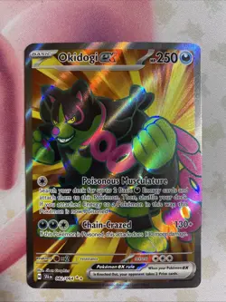 Okidogi EX 082/064 Holo Card Full Art Ultra Rare, Shrouded Fable, Pokemon TCG - Image 1