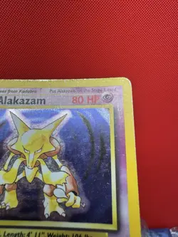 Alakazam 1/102 Holo Rare Unlimited Edition Base Set Pokemon Card 1999 WOTC #453 - Image 4