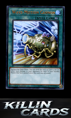 1st Edition Wave-Motion Cannon DUDE-EN039 Ultra Rare Duel Devastator YuGiOh Card - Image 1