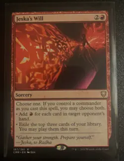 Jeska's Will Commander Legends Regular Card Near Mint Condition - Image 1