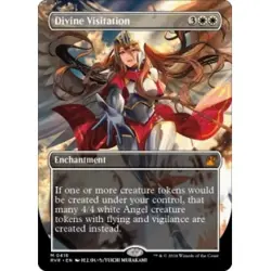 DIVINE VISITATION (BORDERLESS) Ravnica Remastered Magic MTG MINT CARD - Image 1