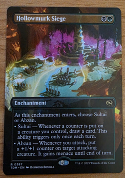 MTG - Hollowmurk Siege - RARE, MINT, Alt-Art, Borderless, Regular - TDM 0387 - Image 1