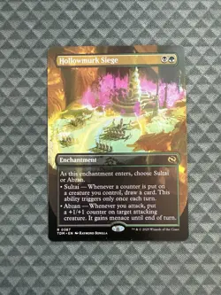 MTG Hollowmurk Siege #0387 Borderless Rare Tarkir: Dragonstorm (TDM) - Image 1
