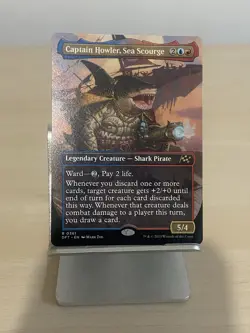 MTG Captain Howler, Sea Scourge (Borderless) [Aetherdrift, Near Mint] - Image 1