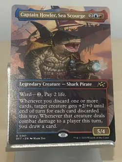 MTG Captain Howler, Sea Scourge (Borderless) [Aetherdrift, Near Mint] - Image 2