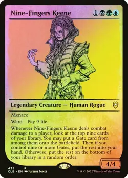 Nine-Fingers Keene Foil Showcase Battle for Baldur's Gate NM MTG - Image 1