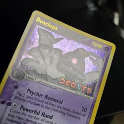 Pokemon TCG - DUSCLOPS - 7/107 - STAMPED REVERSE HOLO - EX DEOXYS (2005) - HP/MP - Image 2
