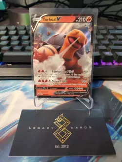 Torkoal V 024/202 - Sword & Shield Base Ultra Rare - Pokemon TCG (NM) - Image 1