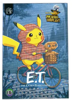 E.T. (Pikachu) #E15 - Silver Holo Box Hit Electric Pikachu Cosplay - Pokemon - Image 1