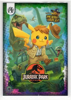 Jurassic Park (Pikachu) #18 - Galaxy Holo - Electric Pikachu Cosplay - Pokemon - Image 1
