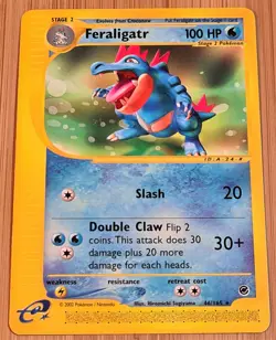Feraligatr # 46/165 Rare Expedition Base-Set 2002 Pokemon Englisch Mint Vintage - Image 1