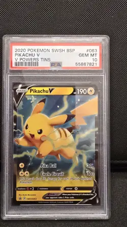 2020 Pokemon SWSH063 Black Star Promo Tins PSA10 Gem Mint - Image 1