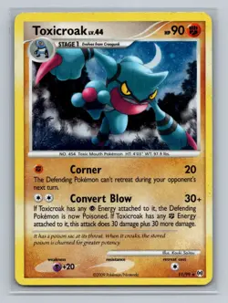 Pokemon Arceus #11/99 Toxicroak Holo Holo Rare - Image 1