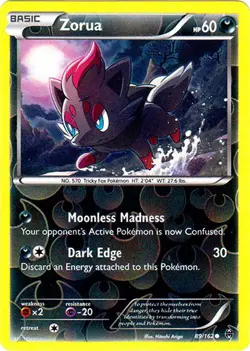 Zorua - 89/162 - Common - Reverse Holo - BREAKThrough #89/162 Pokemon TCG - Image 1