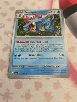 Pokemon - Temporal Forces Deck Exclusives - Feraligatr NON-HOLO - 041/162 - NM - Image 1
