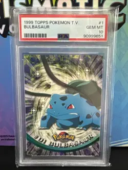 PSA 10 1999 Topps Pokemon TV Bulbasaur #1 No-Holo - Image 1