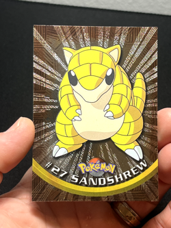 Topps Pokemon Series 1 HOLO FOIL Embossed Rays Sandshrew 27 Sandslash 28 - Image 3