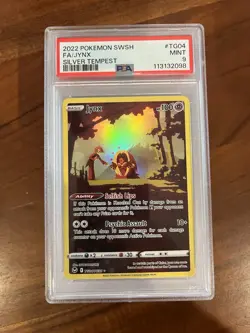 Jynx TG04/TG30 SWSH Silver Tempest Holo Rare Pokemon TCG 2022 PSA 9 - Image 1